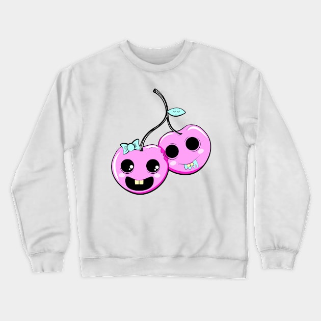 Cherry Love Crewneck Sweatshirt by ORTEZ.E@GMAIL.COM